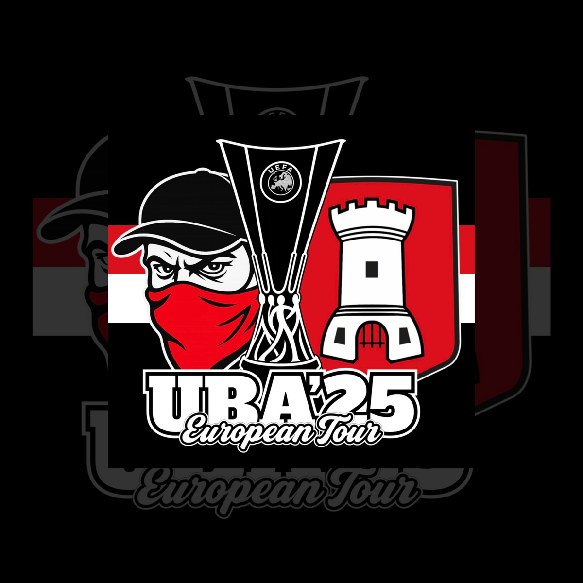 UBA-European Tour stickers.