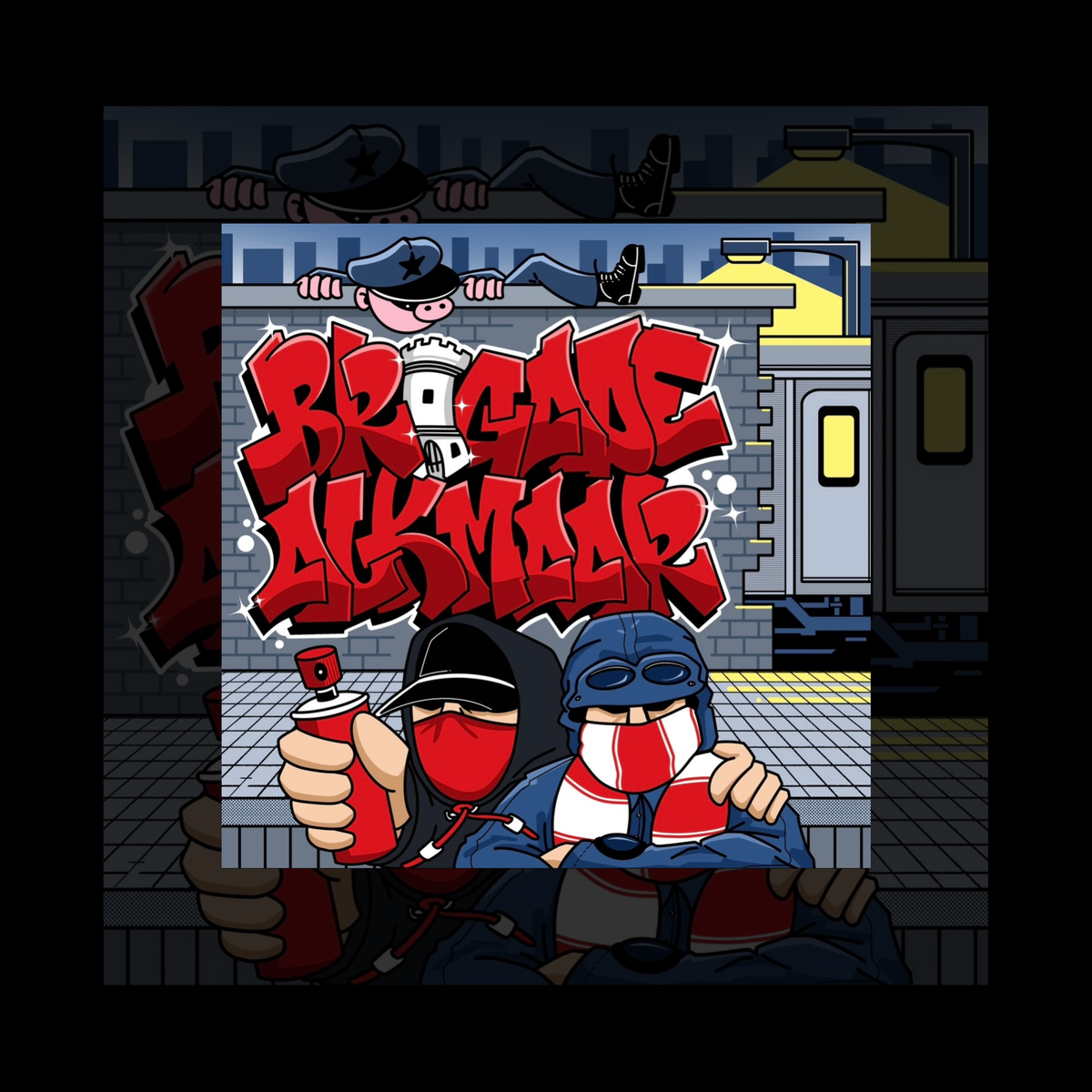 UBA-Graffiti stickers.