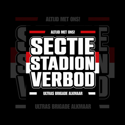 UBA-Sectie Stadion Verbod stickers.